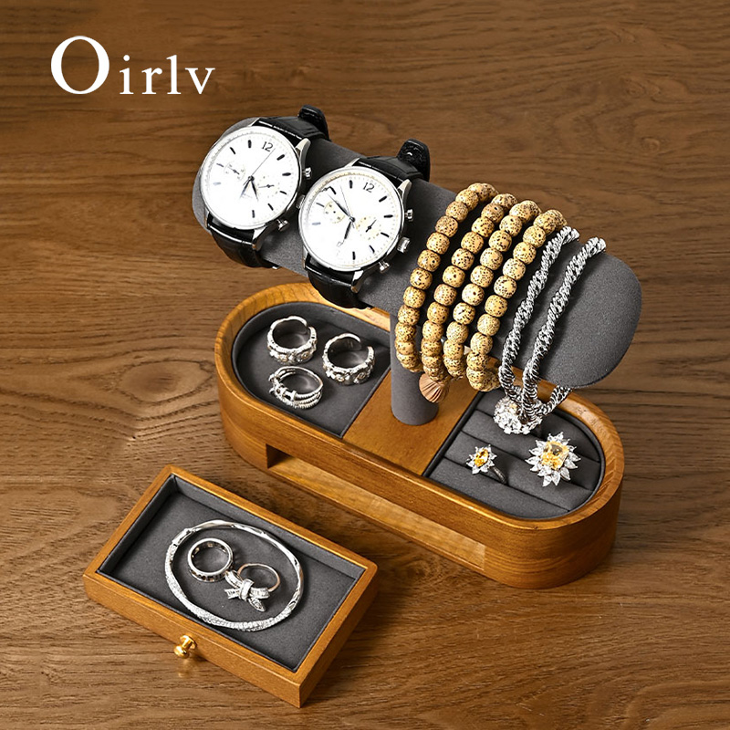 Woodworking Show - Oirlv Organizer na zegarki z litego