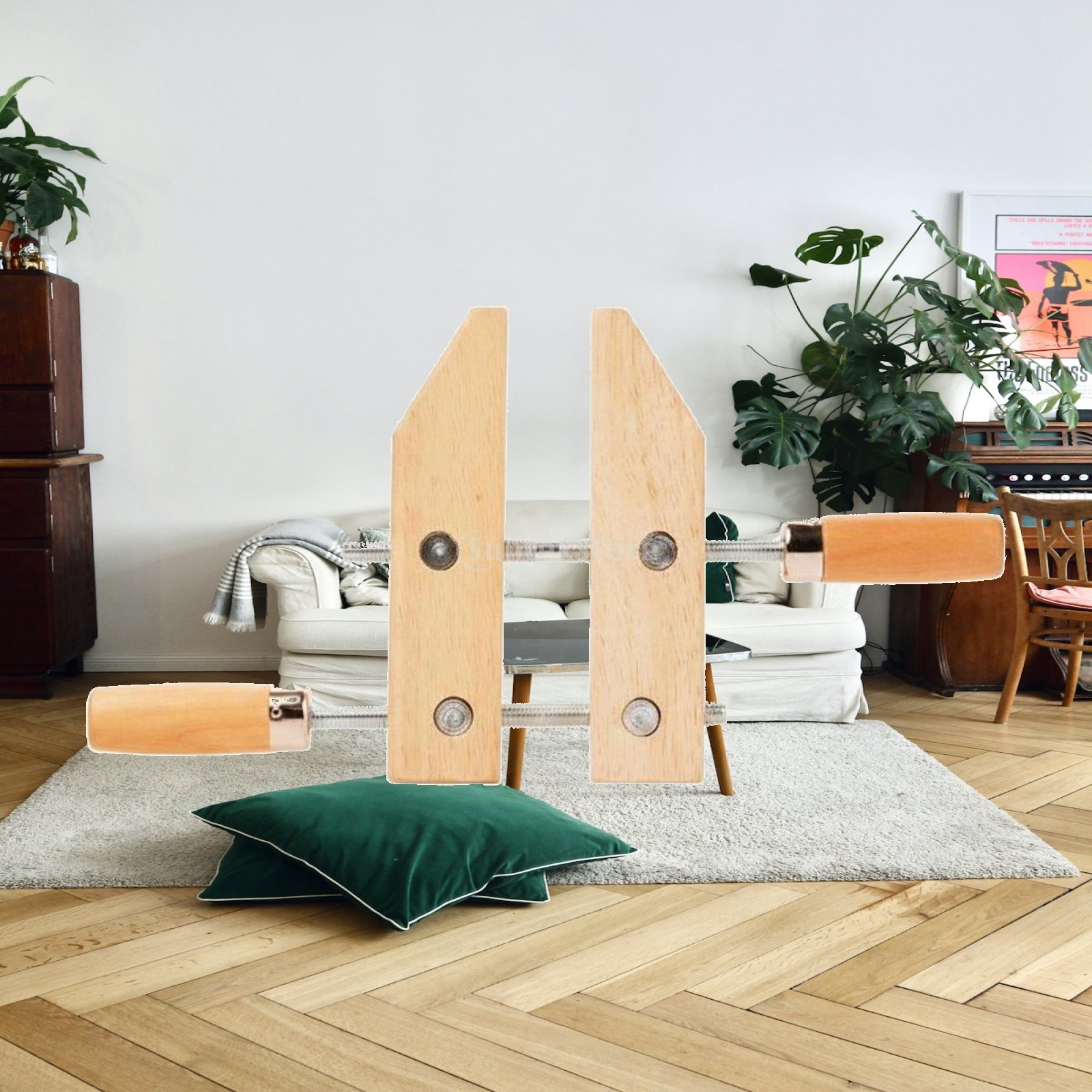 Woodworking And Carpentry - Regulowany zacisk stolarski z drewna kauczukowego