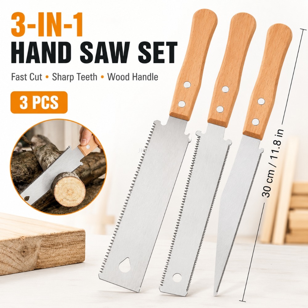 Woodworking Japanese Tools - Piła ręczna japońska z drobnymi zębami,