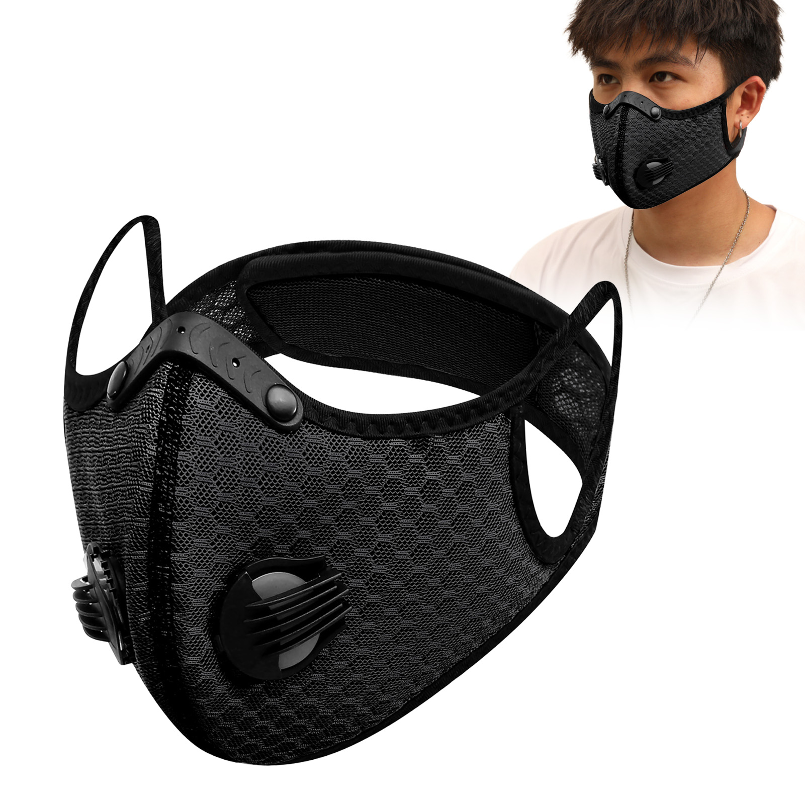 Woodworking Mask - Maska unisex wiatroodporna z węglem aktywnym,