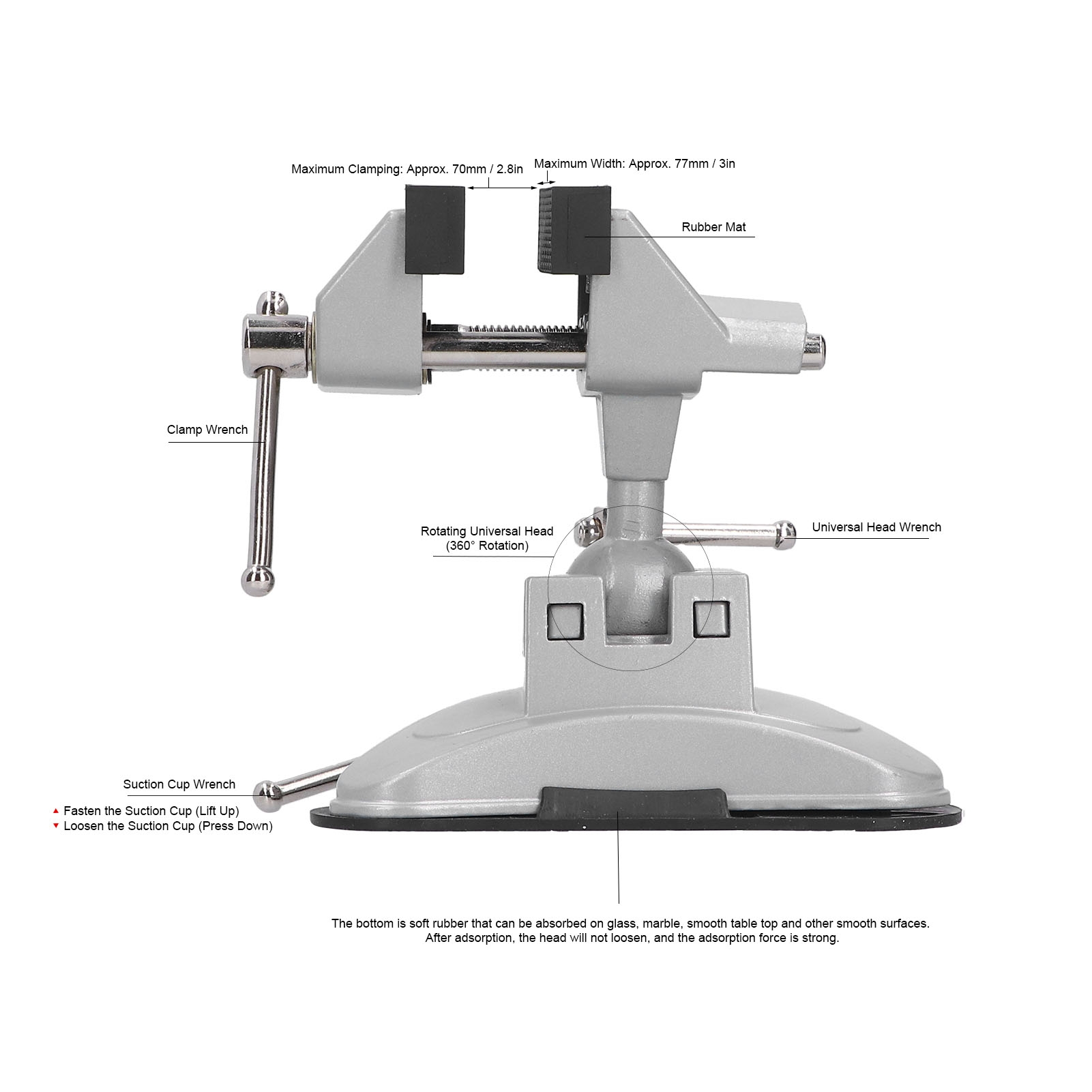 Imadło stołowe płaskie, mini,  – Woodworking Vise Types recenzja i cena