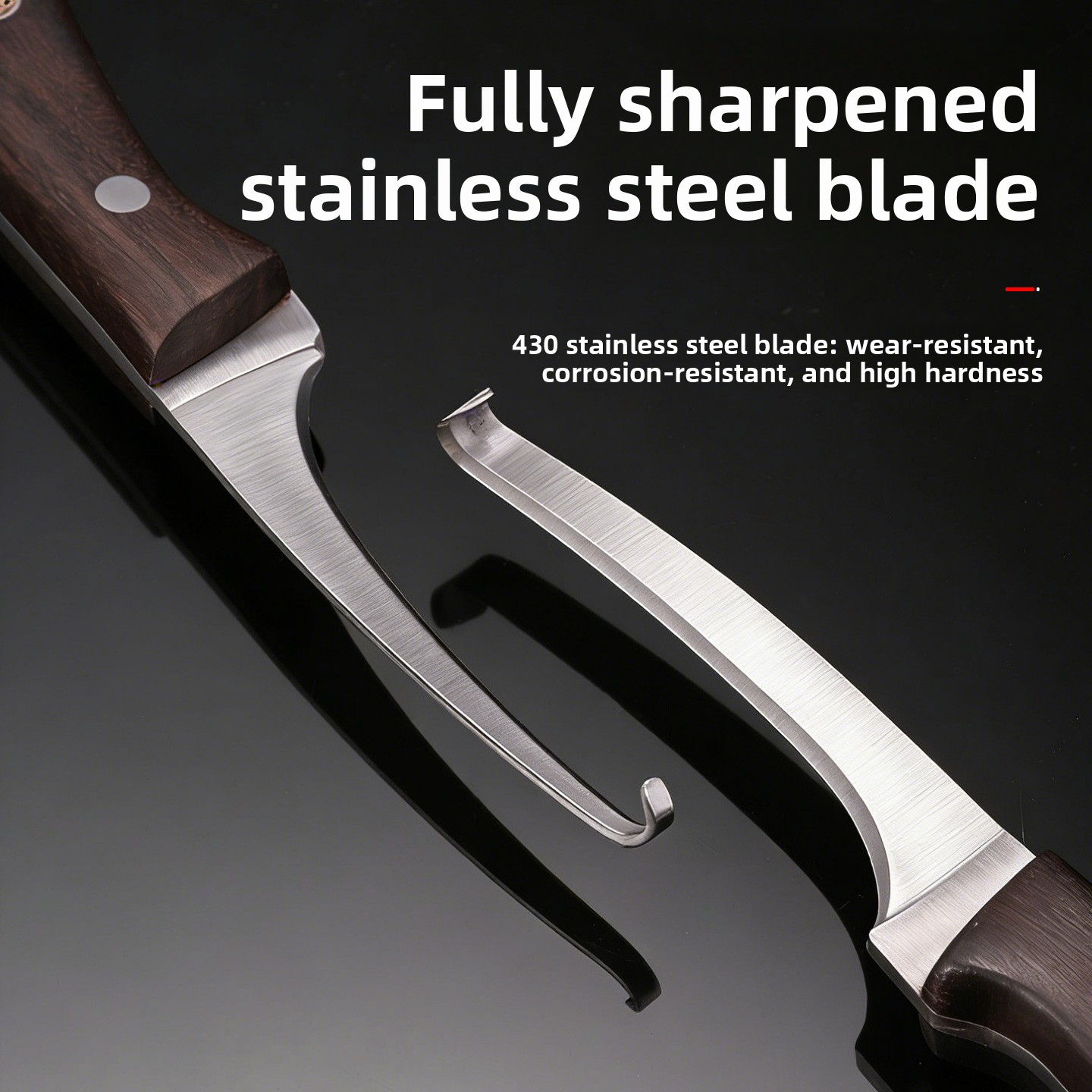 Nóż hakowy ze stali nierdzewne – Woodworking Studio recenzja i cena